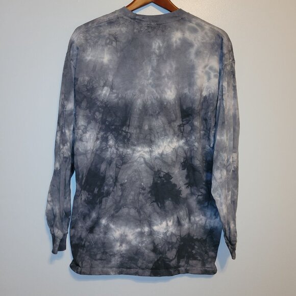 New The Mountain Tie-Dye Long Sleeve Shirt With Catzilla Vs. Robot Cat Mens XL - Picture 3 of 5